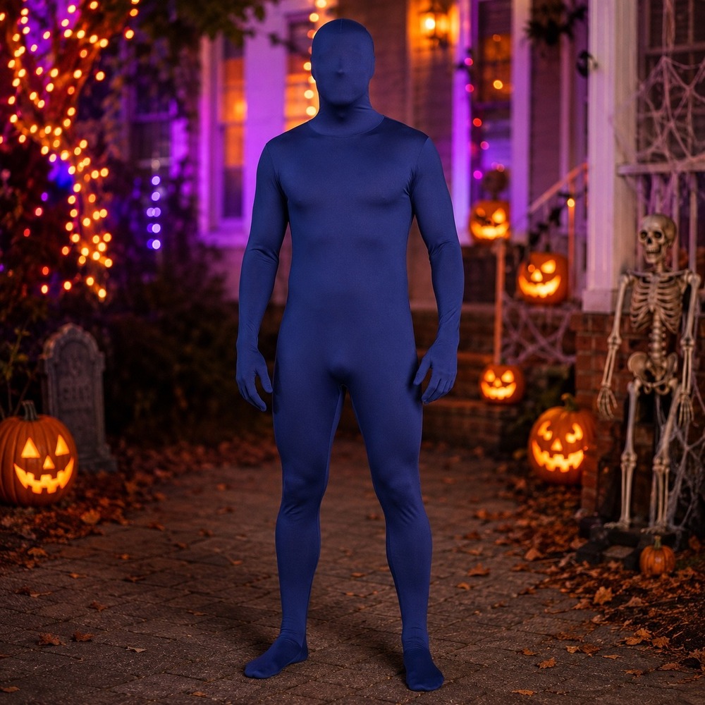 Forum Novelties Disappearing Man Blue Bodysuit Costume Standard Size Halloween